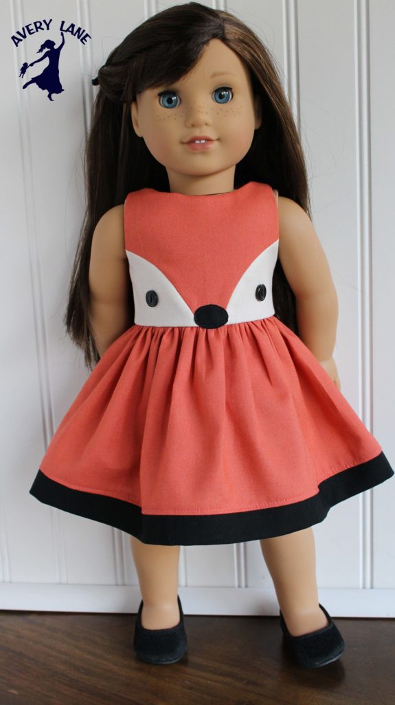 New Fiona Fox Dress Pattern For Dolls Avery Lane Sewing
